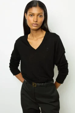 Fine wool V-neck sweater - JULIETTE