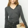 Fine wool V-neck sweater - JULIETTE