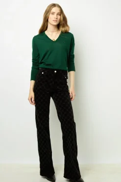 Fine wool V-neck sweater - JULIETTE