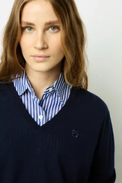 Fine wool V-neck sweater - JULIETTE