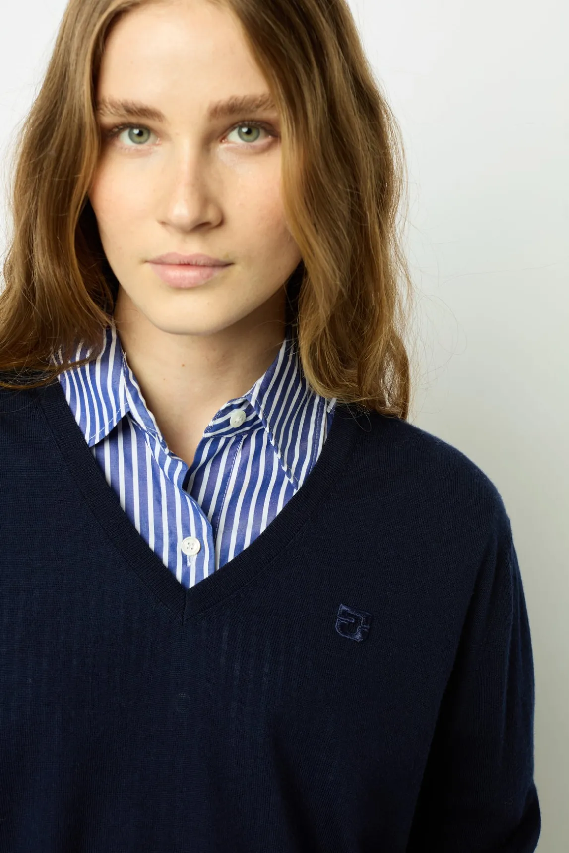 Fine wool V-neck sweater - JULIETTE
