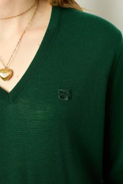 Fine wool V-neck sweater - JULIETTE