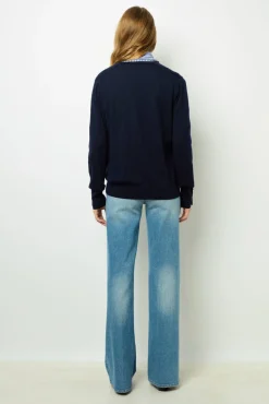Fine wool V-neck sweater - JULIETTE