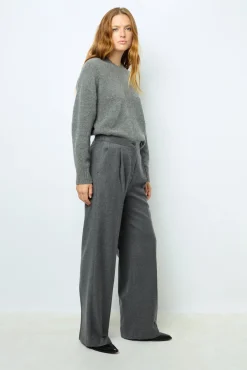 Flannel straight cut pants - NIA