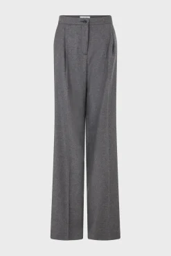 Flannel straight cut pants - NIA
