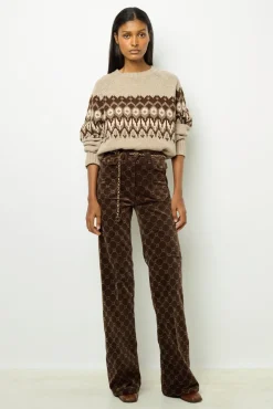 Flared corduroy jeans - ANNA