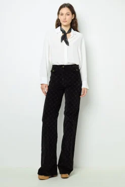 Flared corduroy jeans - ANNA