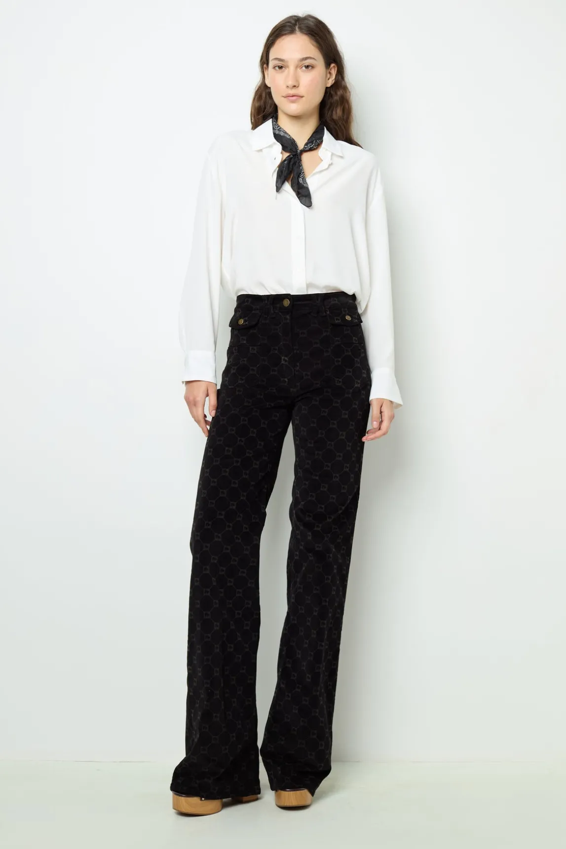 Flared corduroy jeans - ANNA