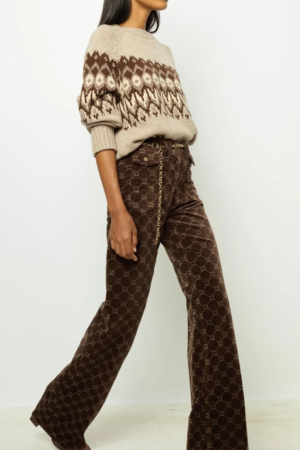 Flared corduroy jeans - ANNA