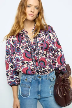 Flared jeans with fringes - ANNA