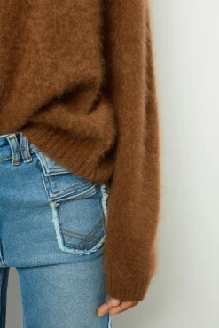 Flared jeans with fringes - ANNA