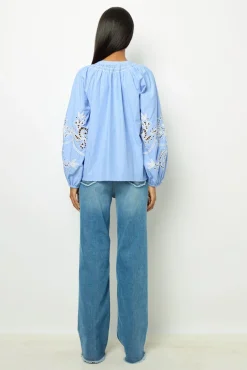 Flared jeans with fringes - ANNA