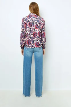 Flared jeans with fringes - ANNA
