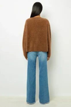 Flared jeans with fringes - ANNA