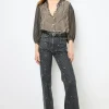 Flared polka dot jeans - ANNA
