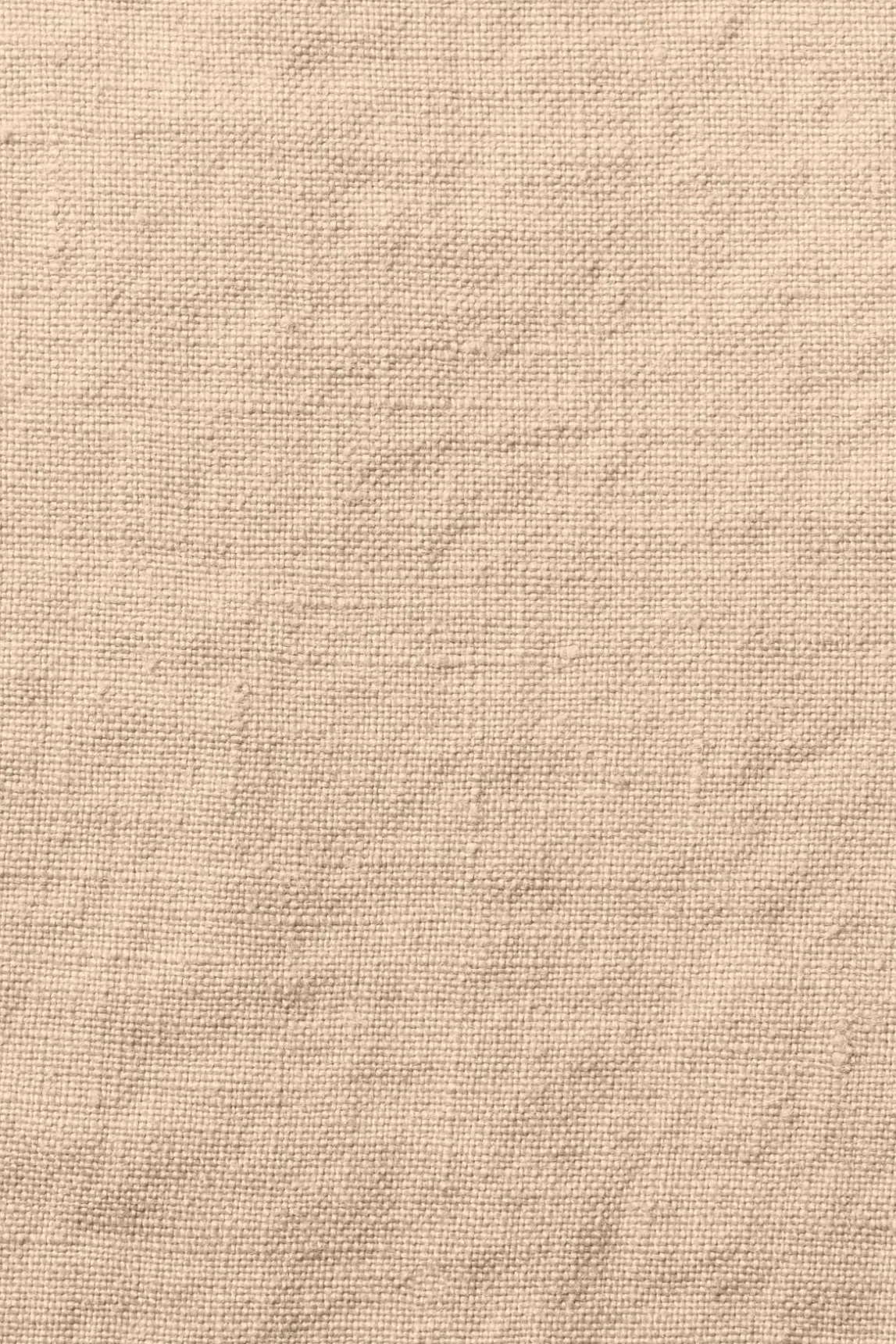 Flat washed linen sheet - light brown