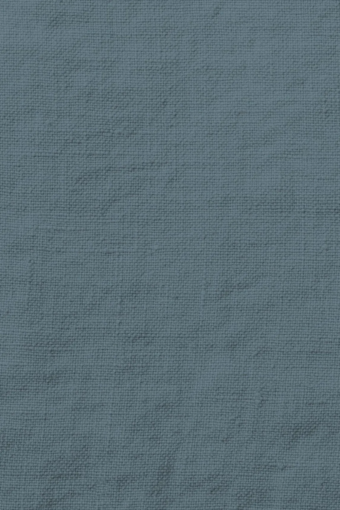 Flat washed linen sheet - midnight blue