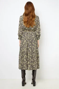 Floral fluid maxi dress - SOLYA