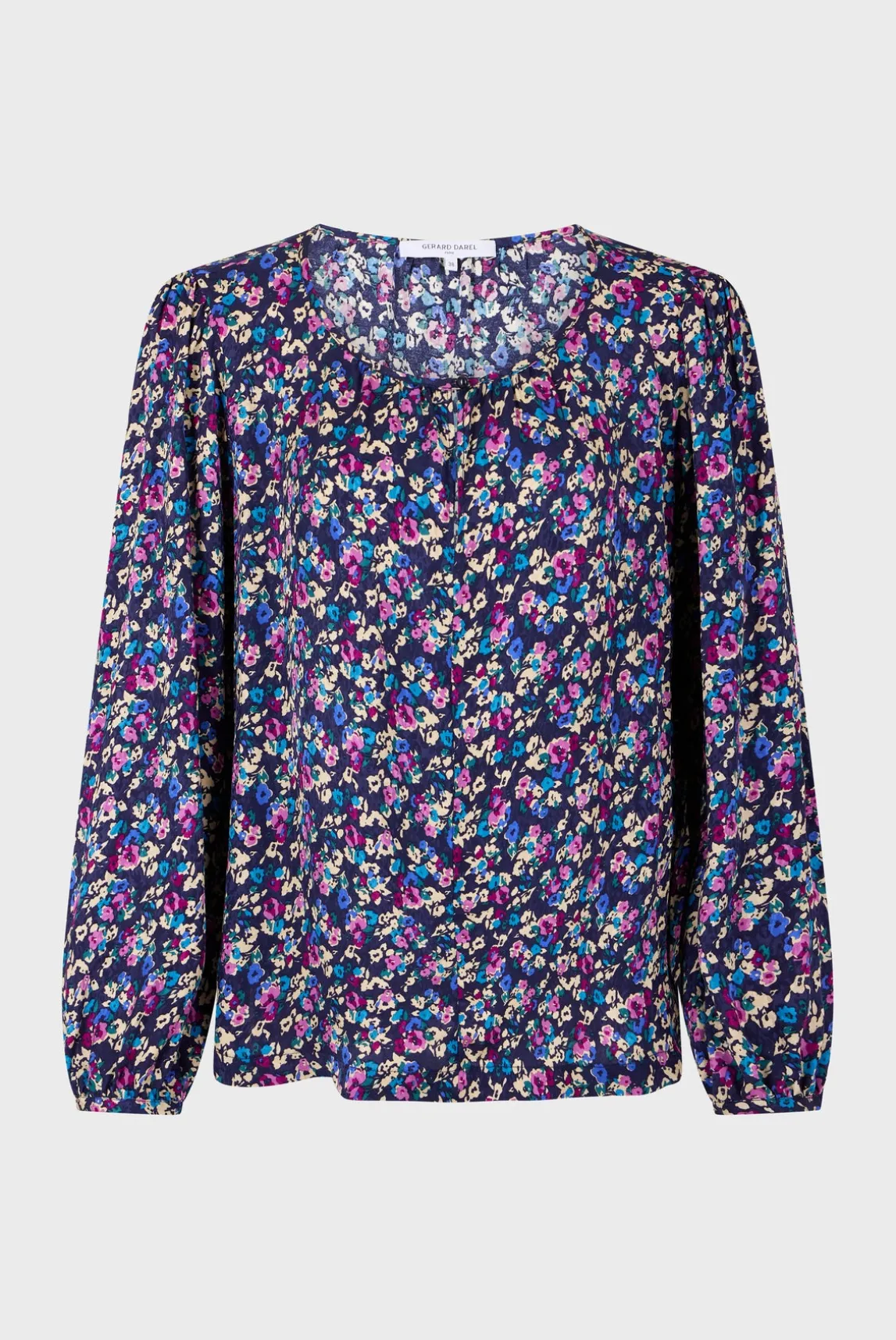 Floral jacquard blouse - BRITTANIA