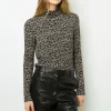 Floral turtleneck sweater - AURELIE