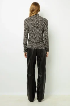 Floral turtleneck sweater - AURELIE