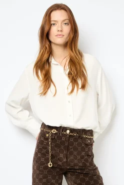 Fluid ecru shirt - BEATA