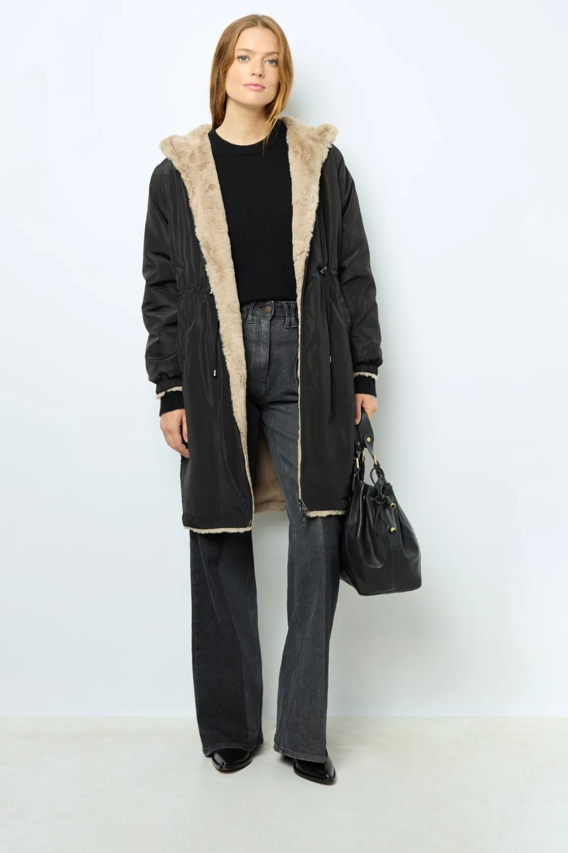 Full-length reversible parka - LAURE
