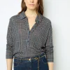 Geometric print polo shirt - AUDE