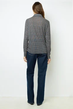 Geometric print polo shirt - AUDE