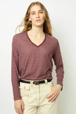 Geometric print T-shirt - AYLA
