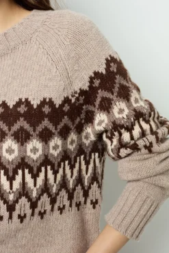 Geometric wool sweater - JANINA
