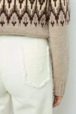 Geometric wool sweater - JANINA