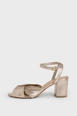 Gold heeled sandals - BETH