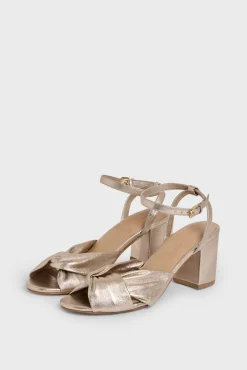 Gold heeled sandals - BETH