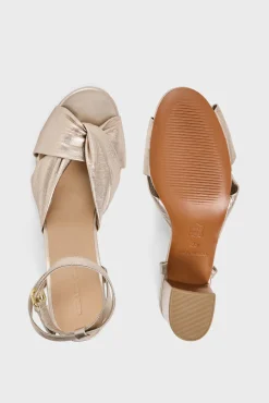 Gold heeled sandals - BETH