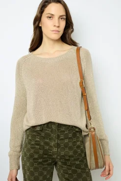 Golden lurex sweater - JAYLIN
