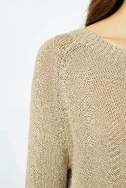 Golden lurex sweater - JAYLIN
