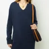 Half-moon bag in suede leather - LE SUZANNE