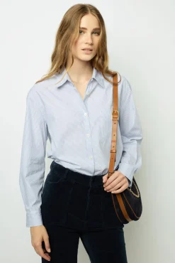 Half-moon bag in suede leather - LE SUZANNE