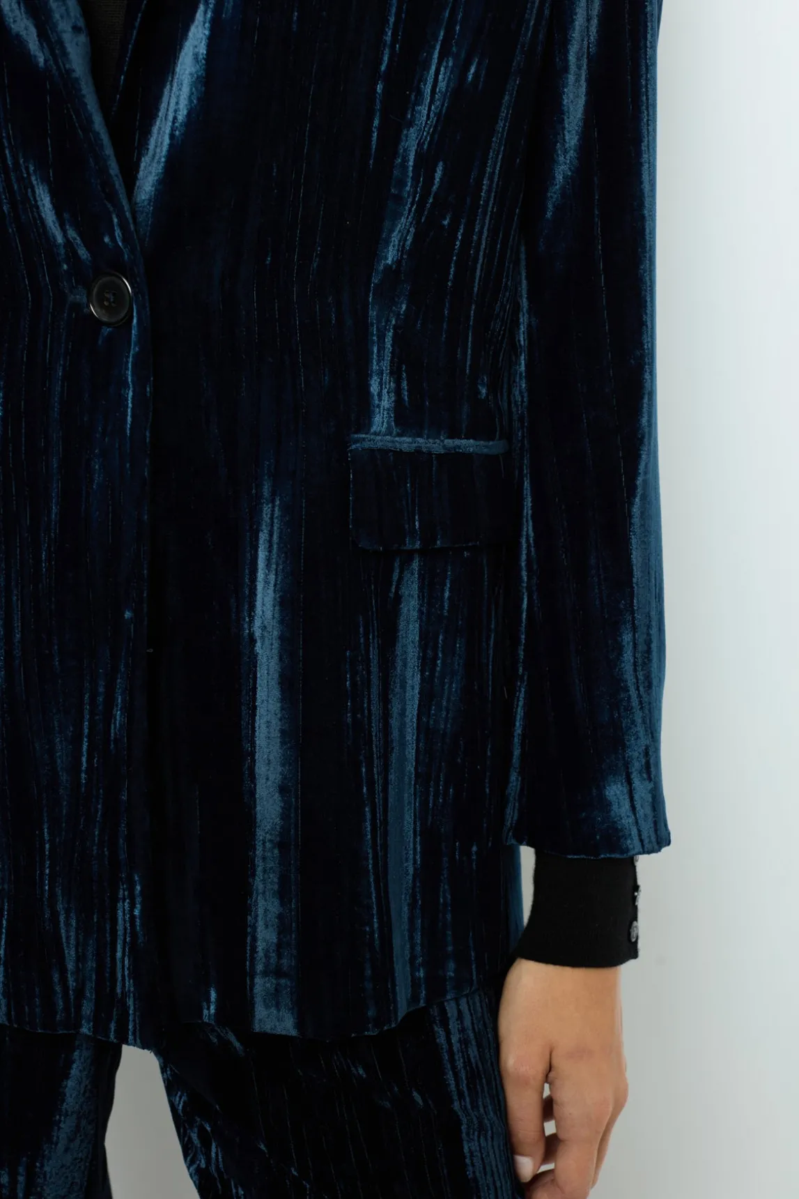 Hammered velvet jacket - MALVYNN