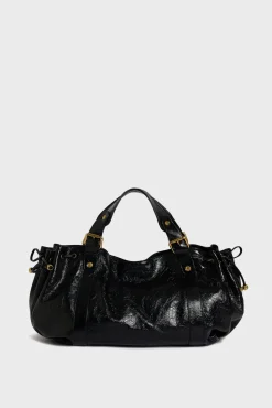 Handbag in crumpled leather - 24H