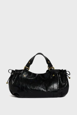 Handbag in crumpled leather - 24H
