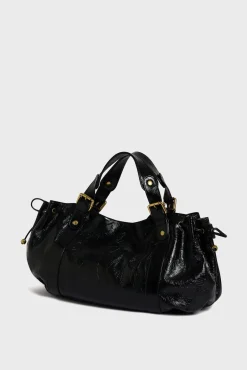 Handbag in crumpled leather - 24H