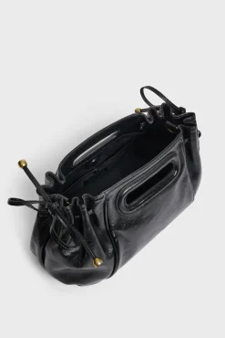 Handbag in crumpled leather - MINI DANY