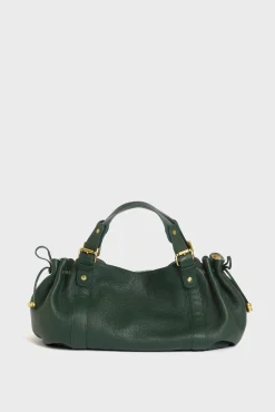 Handbag in leather metallic inside - 24H