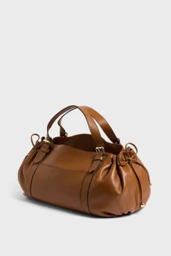 Handbag in leather with pocket - ST GERMAIN