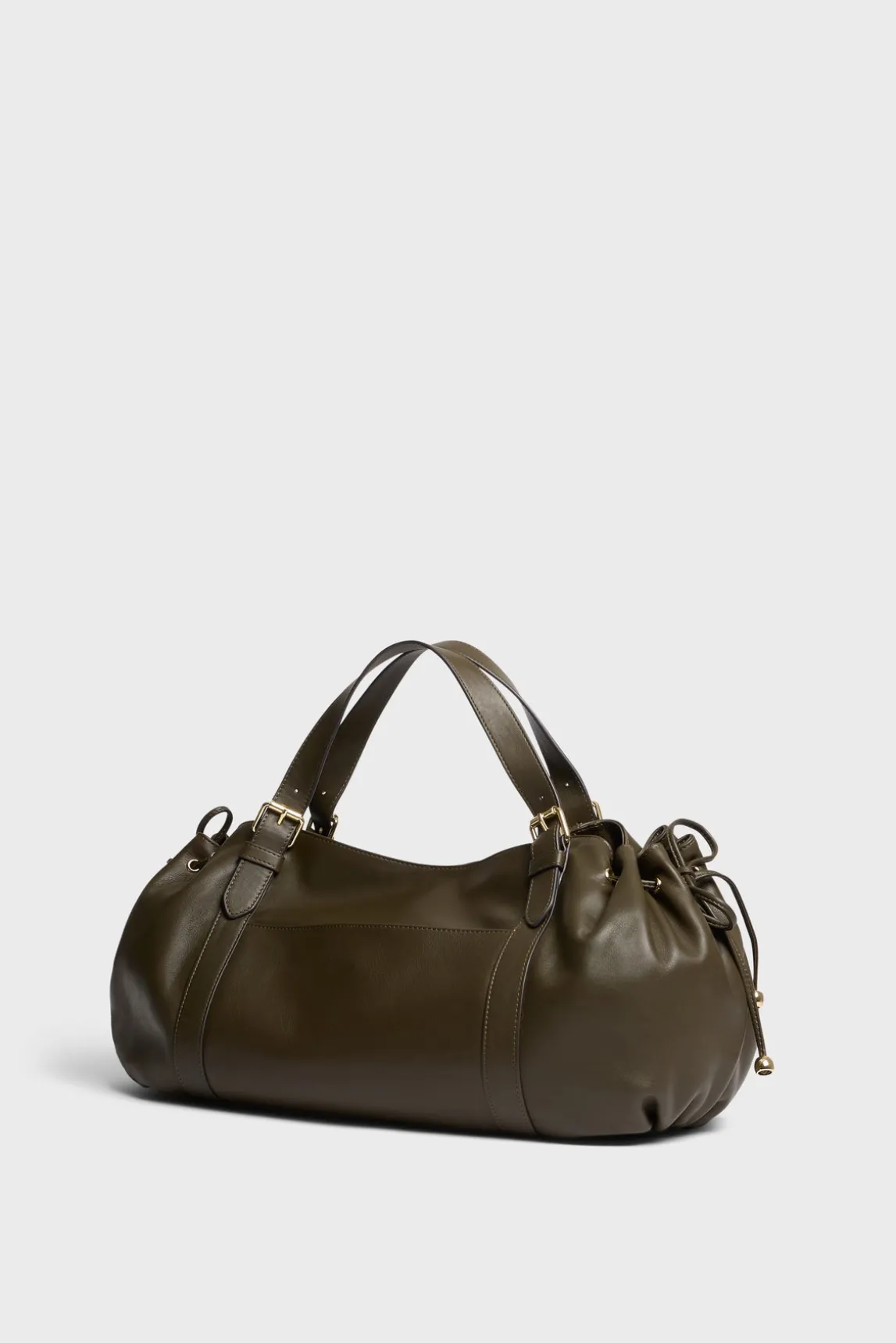 Handbag in leather with zipped pocket - ST GERMAIN