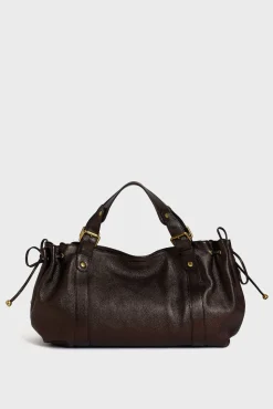 Handbag in metallic leather - 24H