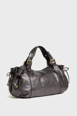 Handbag in metallic leather - 24H