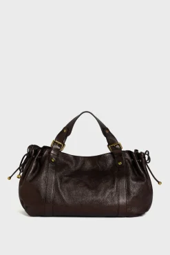 Handbag in metallic leather - 24H